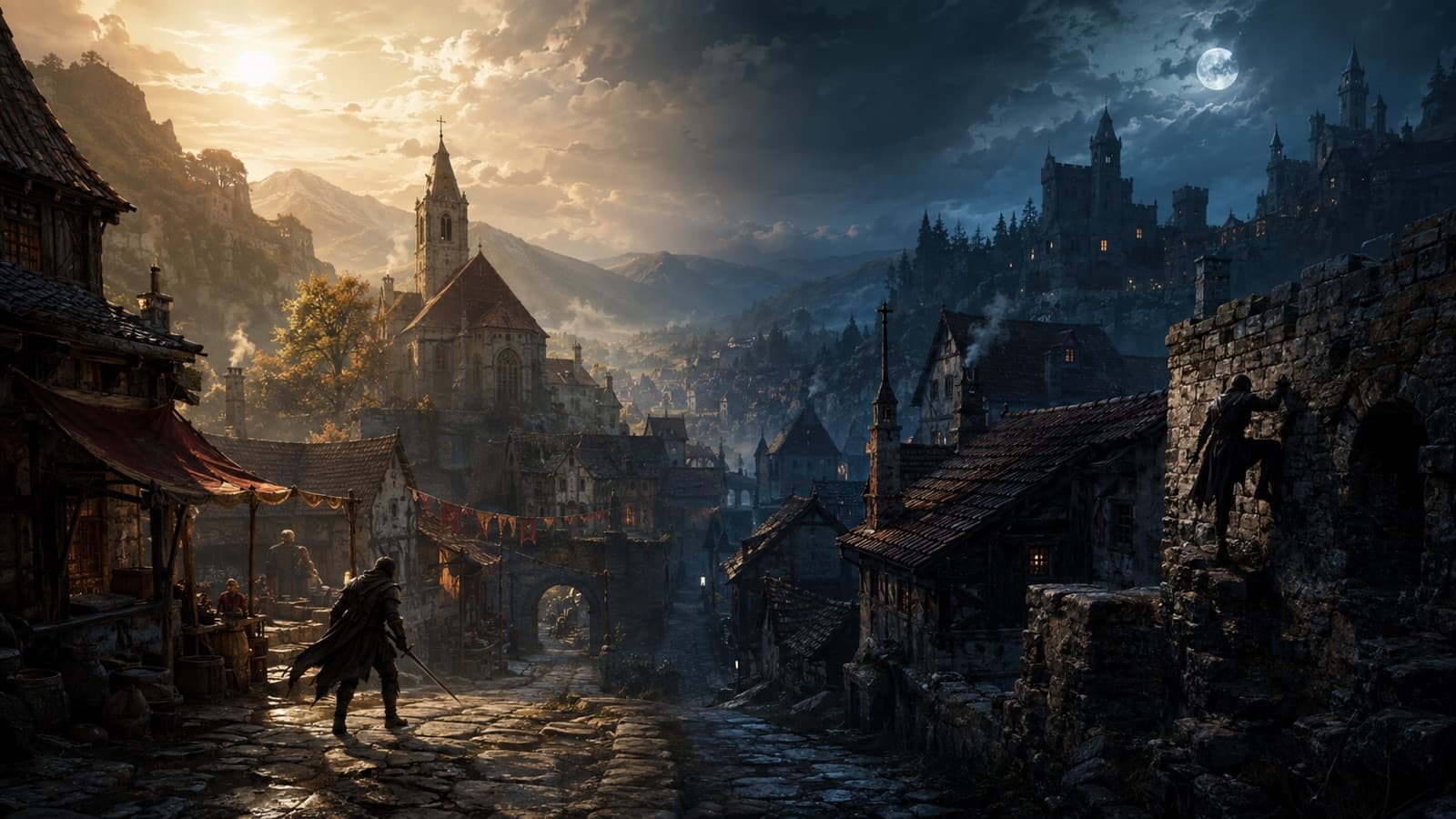Modo día y noche de The Blood of Dawnwalker