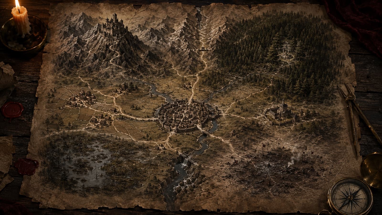Mapa de The Blood of Dawnwalker